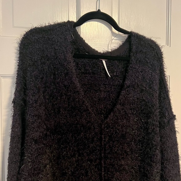 Free People | Icing V-Neck Sweater, Black, Size M - NWT - Picture 6 of 13